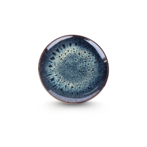 Đĩa Tròn D18 Men Hỏa Biến Sapphire – Gốm Sứ Bát Tràng Cao Cấp