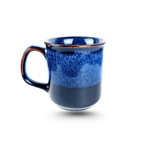 Cốc Gốm Có Quai Uống Trà 250ml – Men Xanh Sóng Biển D8H9 Thanh Lịch, Giữ Nhiệt Tốt