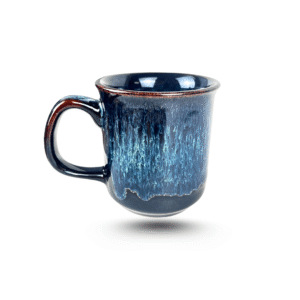 Cốc Gốm Có Quai Uống Trà 250ml – Men Sapphire D8H9 Thanh Lịch, Tinh Tế