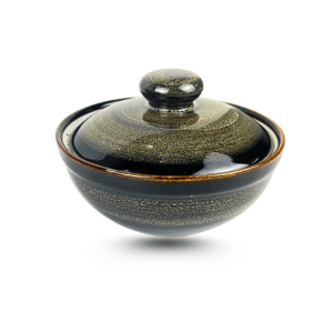 Âu Cơm Nhỏ Có Nắp Men Cánh Gián D13H9 – Gốm Bát Tràng Truyền Thống, Giữ Nhiệt Tốt, Sang Trọng Cho Mâm Cơm Việt