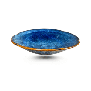 Đĩa Hoa 6 Cánh Sóng Biển Men Hỏa Biến – Gốm Bát Tràng Dáng Nhỏ Gọn, Đẹp Trang Nhã