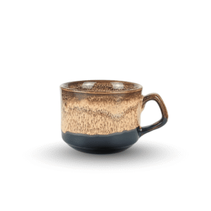 Cốc Cà Phê Hỏa Biến D8H6 – Men Nâu Tuyết Bát Tràng