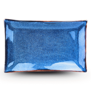 Đĩa Chữ Nhật S5 Xanh Sóng Biển – Gốm Sứ Hỏa Biến Bát Tràng