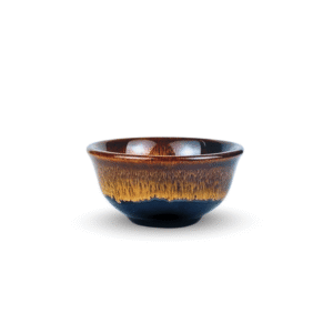 Bát Chấm Tròn Hỏa Biến Nâu Tuyết D8H4 – Gốm Sứ Bát Tràng Cao Cấp