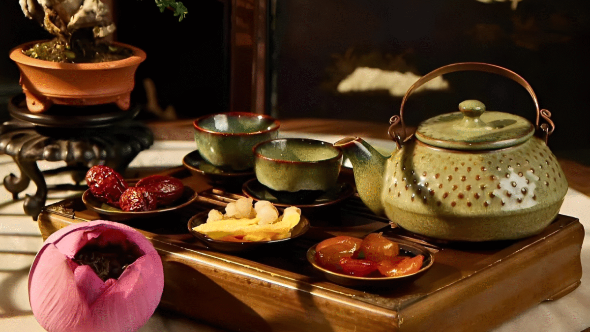 bọ ấm chén thưởng trà đạo