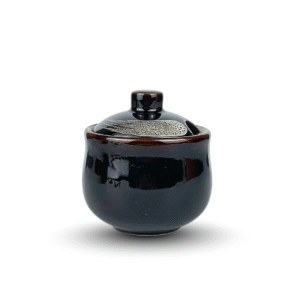 Hũ Gia Vị Tròn Men Cánh Gián 200ml – Gốm Sứ Hỏa Biến Bát Tràng Cao Cấp