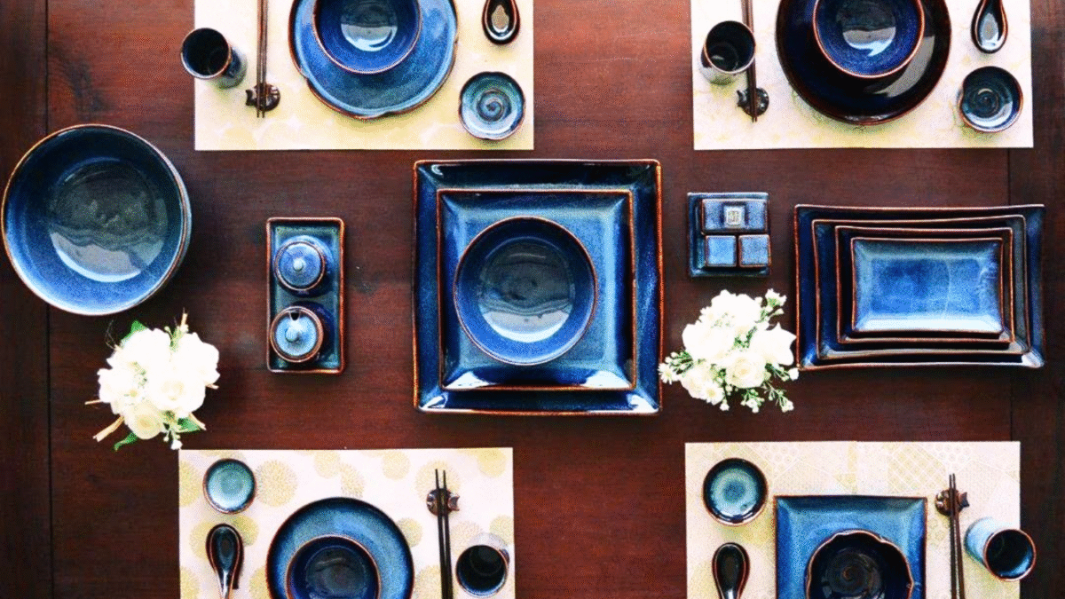 trang trí bàn ăn nhà hàng cùng gốm sứ 2