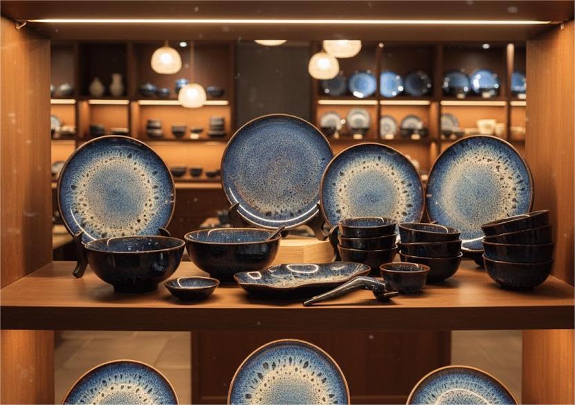 Gốm men hỏa biến nhà Gomie Ceramic