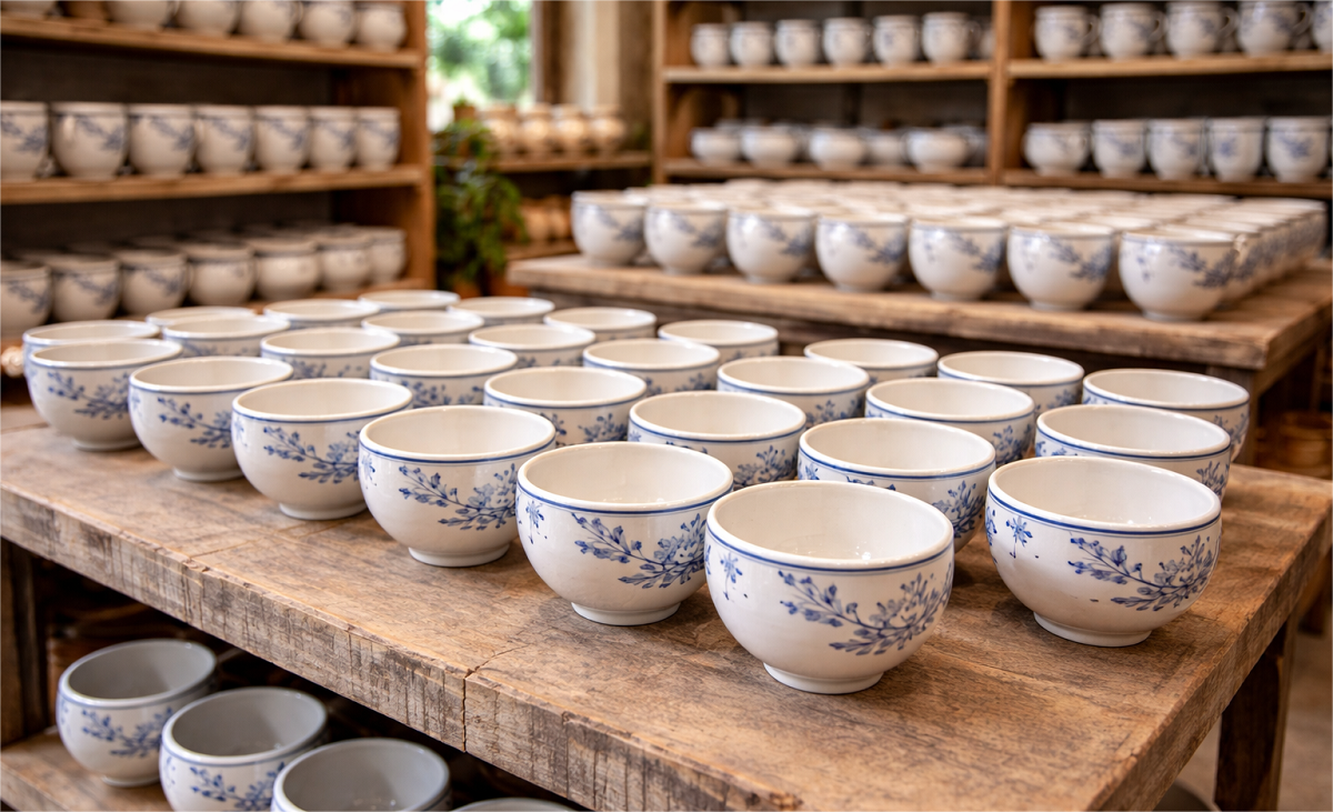 Gốm công nghiệp và gốm thủ công