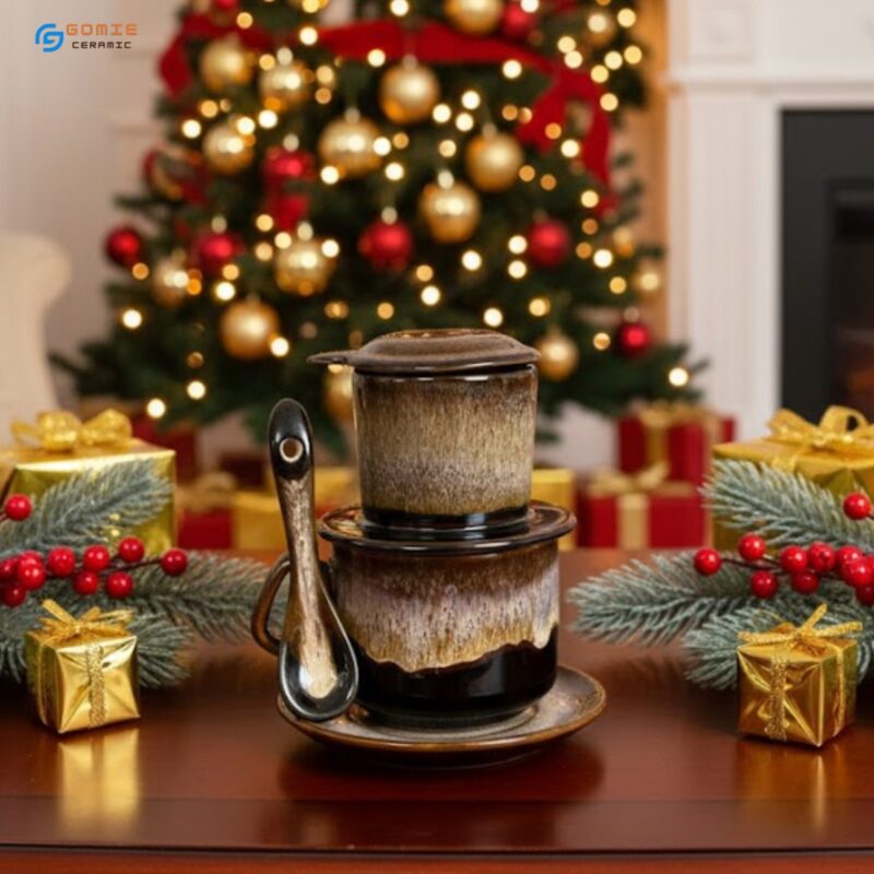 Qùa tặng giáng sinh phin cà phê
