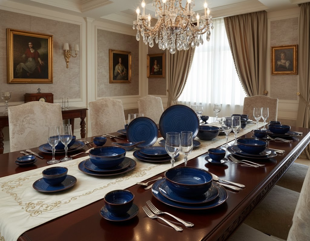 Bát đĩa men hỏa biến